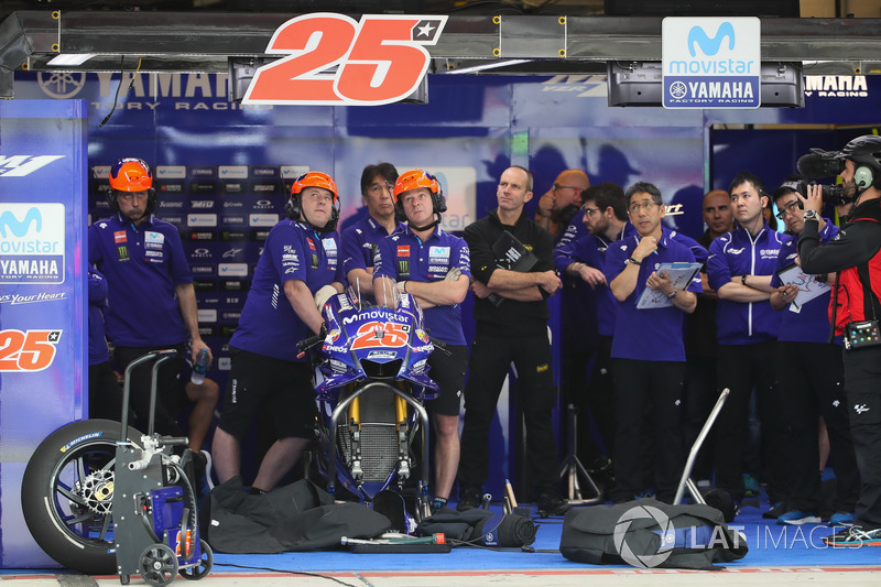 Garage of Maverick Viñales, Yamaha Factory Racing