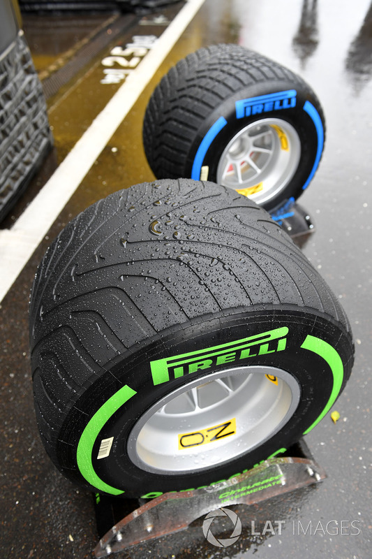 Intermediate and wet weather Pirelli tyres and rain
