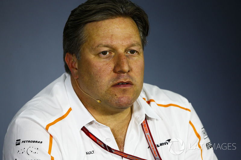 Zak Brown, Executive Director, McLaren Technology Group, in the team principals Press Conference