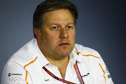 Zak Brown, Executive Director, McLaren Technology Group, in the team principals Press Conference