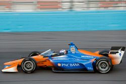 Scott Dixon, Chip Ganassi Racing Honda, teste le pare-brise