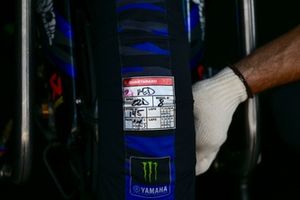 Fabio Quartararo, detalles de los neumáticos Yamaha Factory Racing