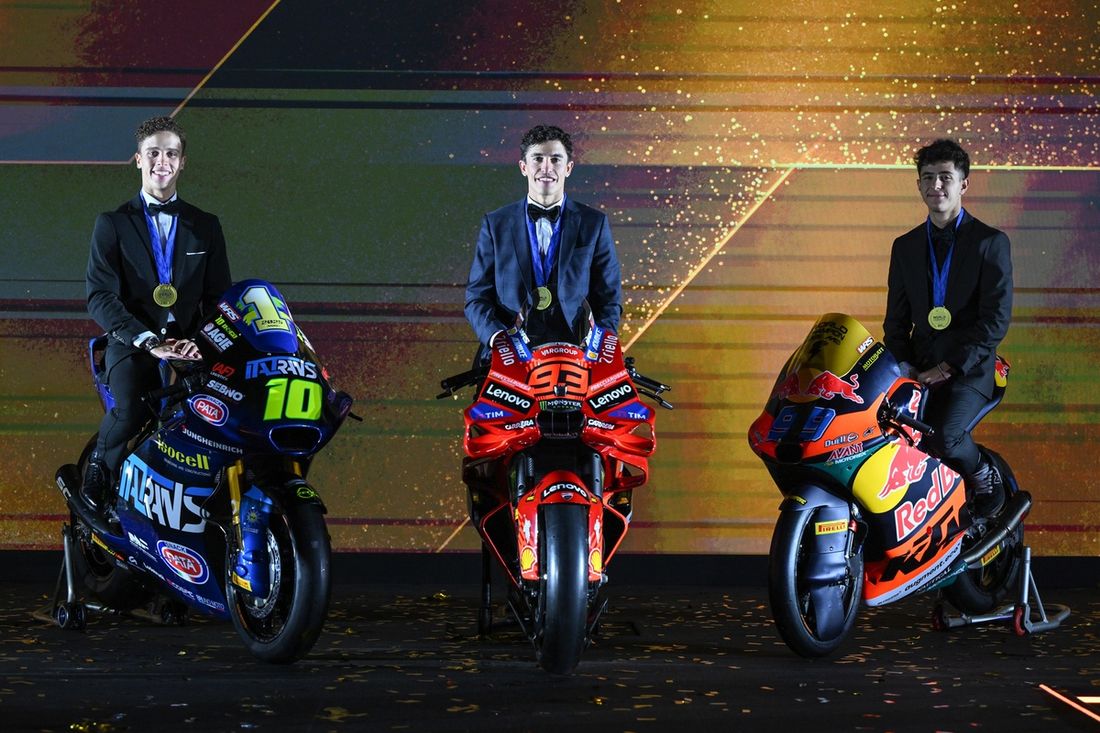 Marc Marquez, Ducati Team, Jose Antonio Rueda, Red Bull KTM Ajo, Diogo Moreira, Italtrans Racing Team