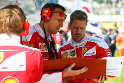Sebastian Vettel, Ferrari op de grid