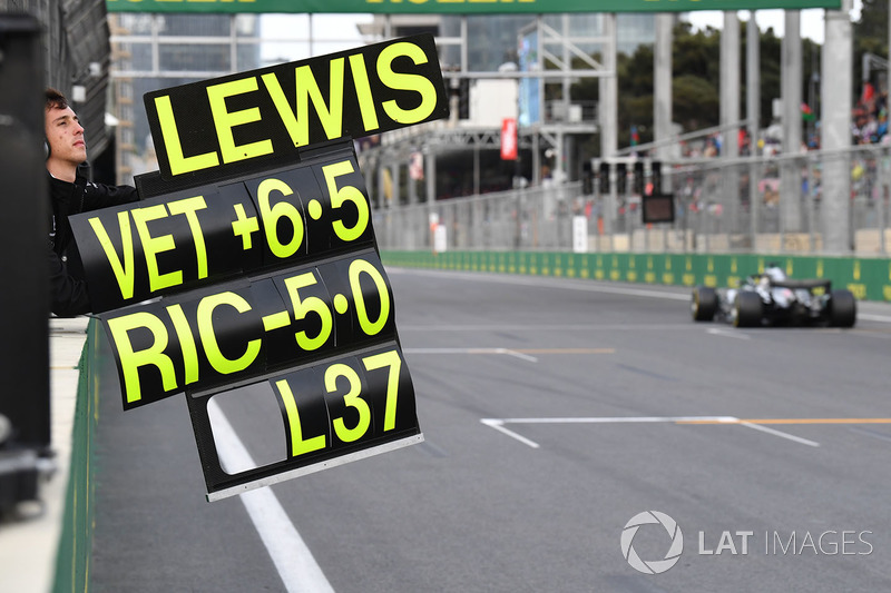 Pit tabelası, Lewis Hamilton, Mercedes-AMG F1 W09 EQ Power