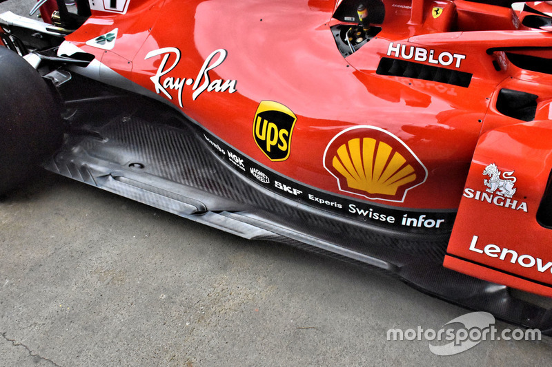 Lateral del Ferrari SF71H