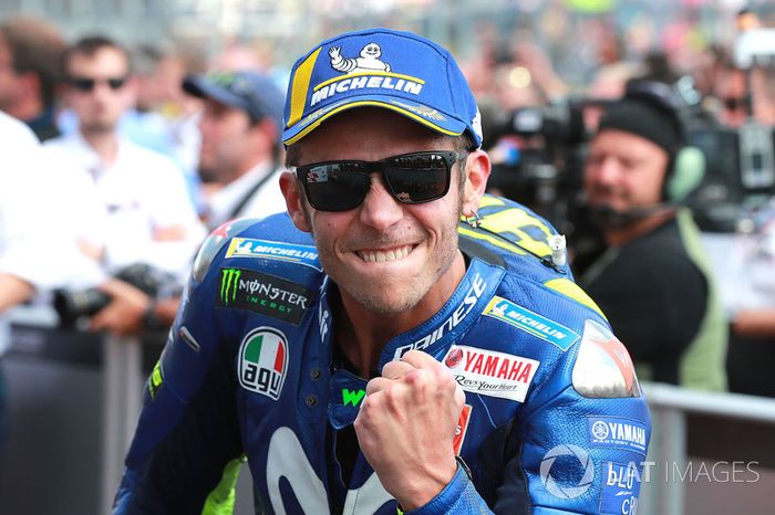 Valentino Rossi, Yamaha Factory Racing, en el podio