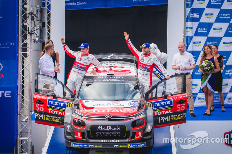 Second place Mads Ostberg, Torstein Eriksen, Citroën C3 WRC, Citroën World Rally Team