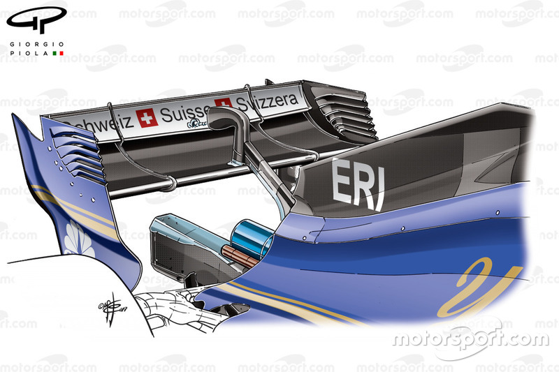 Cubierta motor del Sauber C36