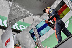 Max Verstappen, Red Bull Racing, op het podium