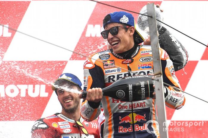 Podium: race winner Marc Marquez, Repsol Honda Team