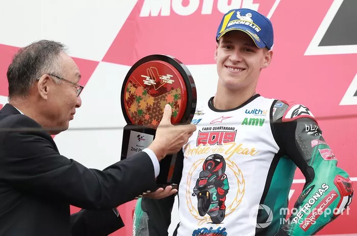 Podium: second place Fabio Quartararo, Petronas Yamaha SRT