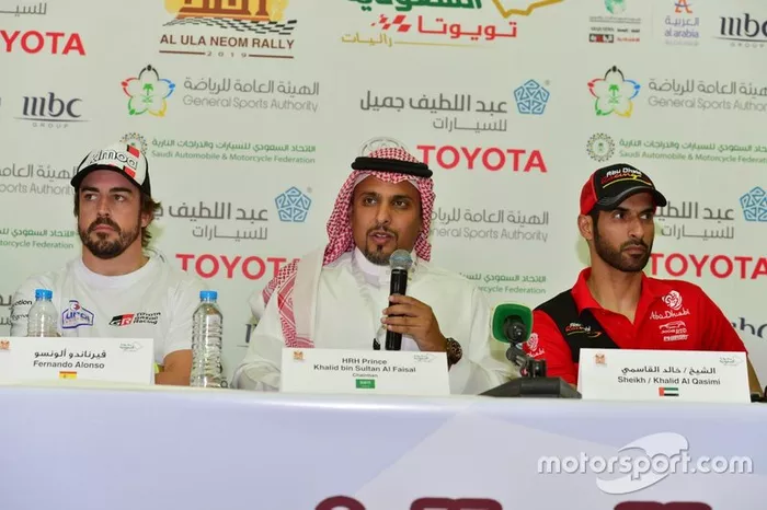 Rueda de prensa del Ula Neom Rally con Fernando Alonso