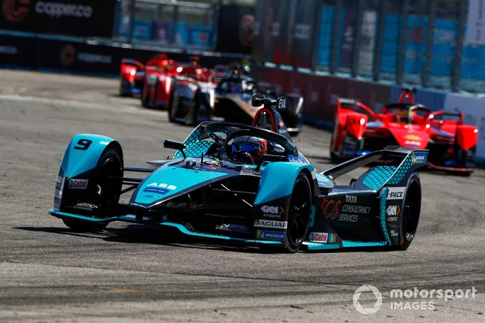 Mitch Evans, Jaguar Racing, Jaguar I-TYPE 5, Oliver Rowland, Mahindra Racing, Mahindra M7Electro