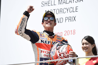 Podium : le vainqueur Marc Marquez, Repsol Honda Team