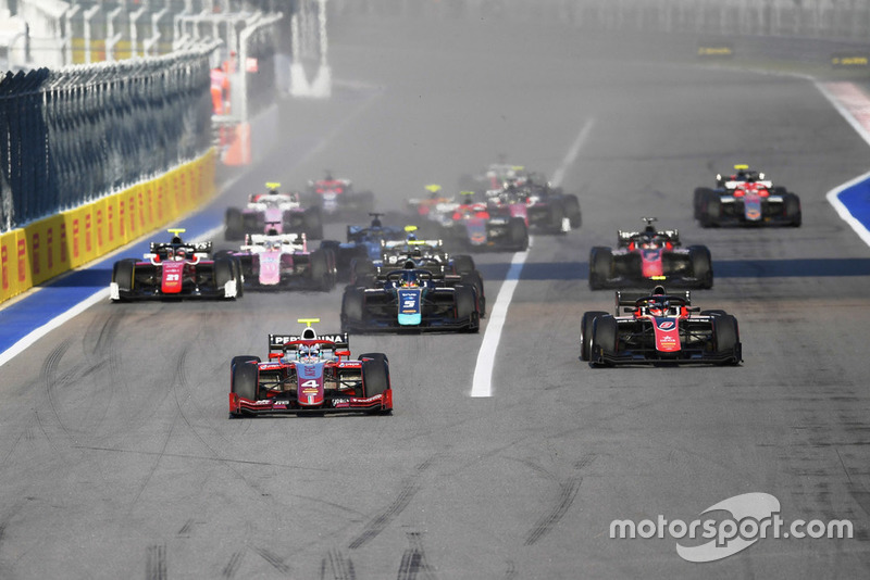 Nyck De Vries, PREMA Racing, George Russell, ART Grand Prix