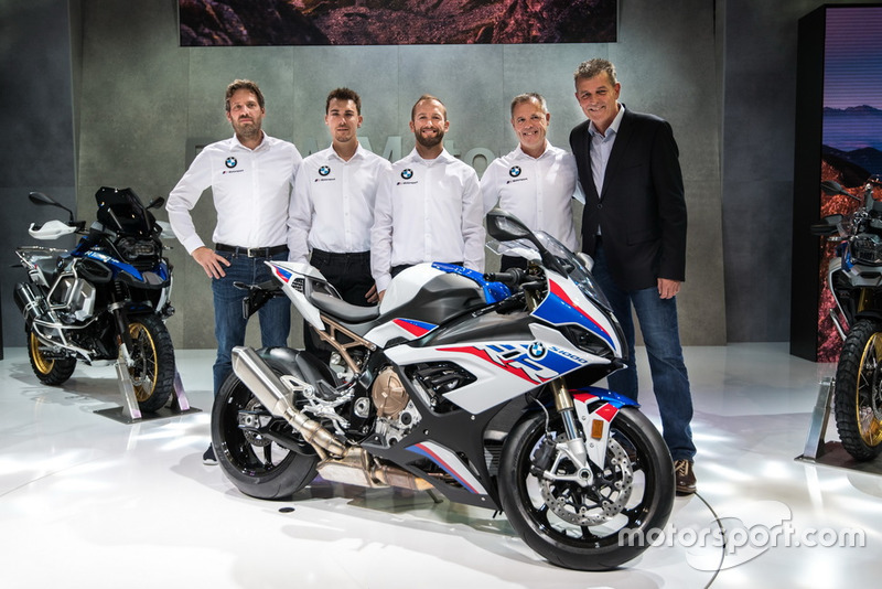 Marc Bongers, BMW Motorrad Motorsport Director, Markus Reiterberger, Tom Sykes, Shaun Muir, Team prinicpal, Dr. Markus Schramm, Head of BMW Motorrad