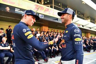 Max Verstappen, Red Bull Racing and Daniel Ricciardo, Red Bull Racing