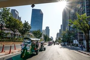 Bicicletas camino del lanzamiento
