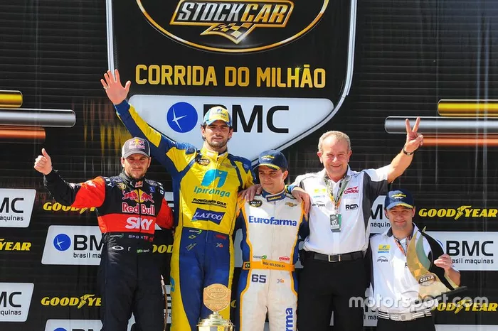 Pódio da Corrida do Milhão de 2011