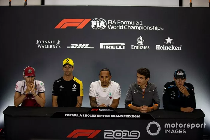 Coletiva de imprensa da F1 em Silverstone