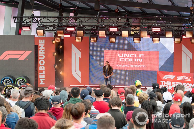 Uncle Colin at the Federation Square event