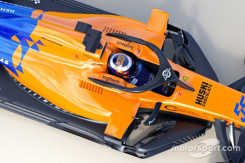 Vue détaillée de la McLaren MCL34