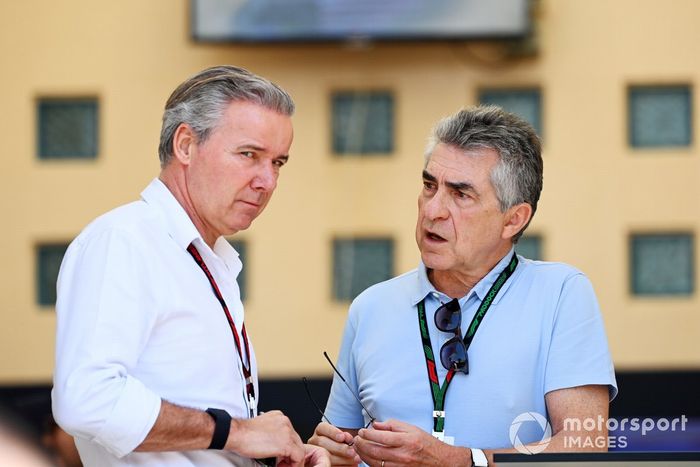 Raymond Vermeulen, manager to Max Verstappen, Red Bull Racing, with an associate