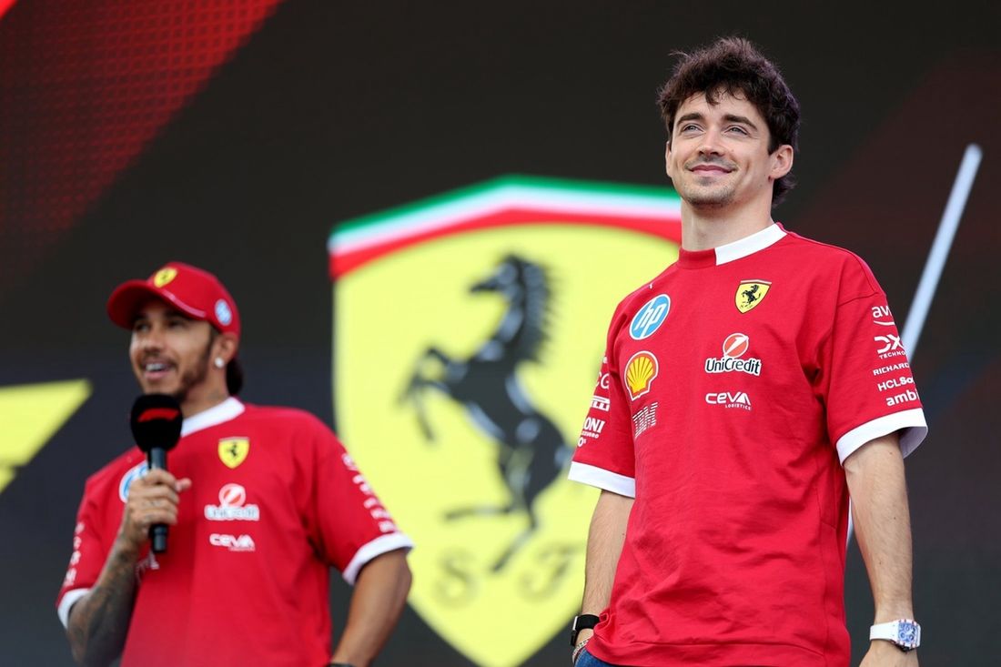 Charles Leclerc, Ferrari, Lewis Hamilton