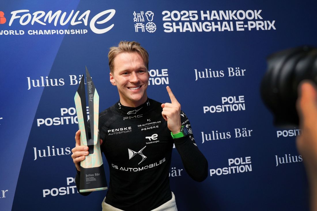 Zdobywca pole position Maximilian Guenther, DS Penske
