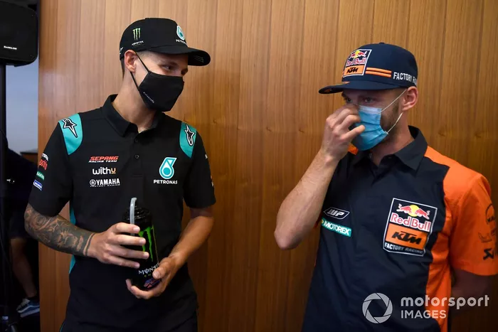 Brad Binder, Red Bull KTM Factory Racing, Fabio Quartararo, Petronas Yamaha SRT