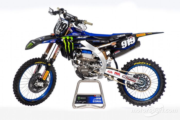 La moto de Ben Watson, Monster Energy Yamaha Factory Racing