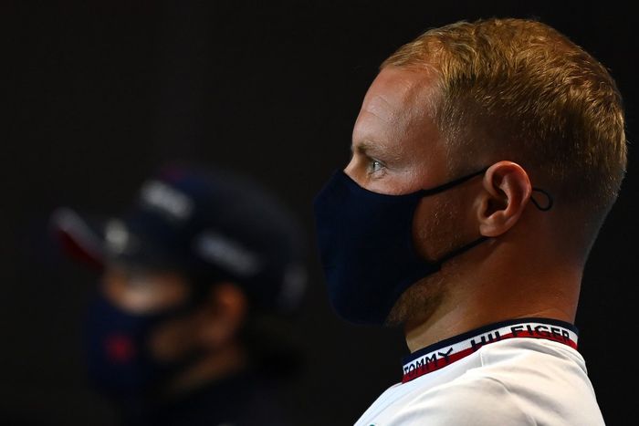 Valtteri Bottas, Mercedes en la conferencia de prensa