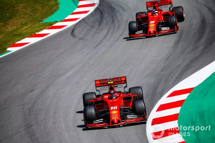 Charles Leclerc, Ferrari SF90, guida Sebastian Vettel, Ferrari SF90