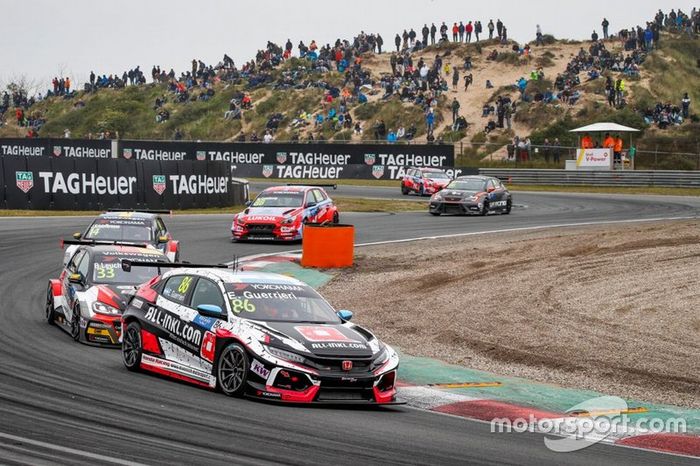 Esteban Guerrieri, ALL-INKL.COM Münnich Motorsport Honda Civic Type R TCR; Benjamin Leuchter, SLR Volkswagen Volkswagen Golf GTI TCR