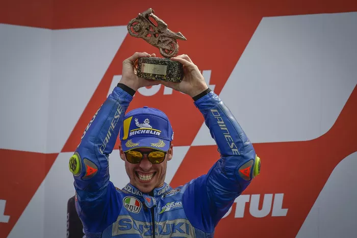 Podio: tercer lugar Joan Mir, Team Suzuki MotoGP
