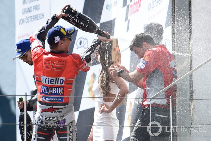 Ganador de la carrera Jorge Lorenzo, Ducati Team