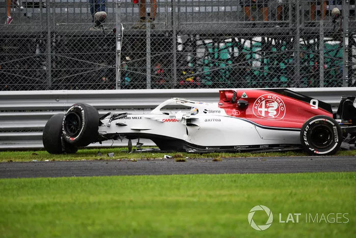 L'accident de Marcus Ericsson, Sauber C37 
