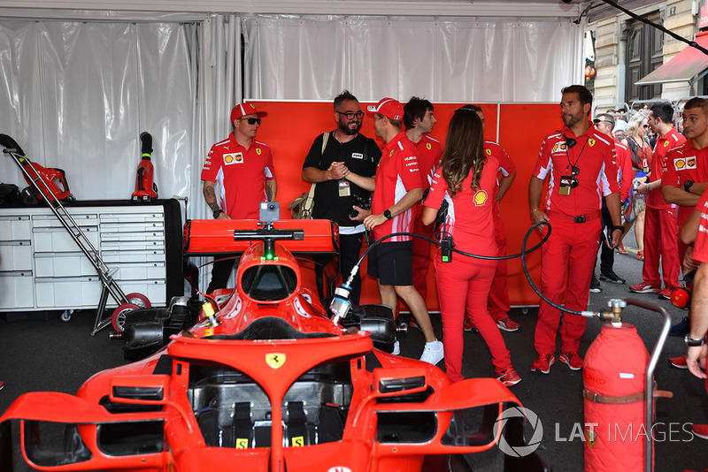 Sebastian Vettel, Ferrari e Kimi Raikkonen, Ferrari