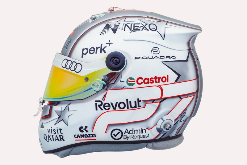 Casco di Nico Hulkenberg, squadra Audi F1
