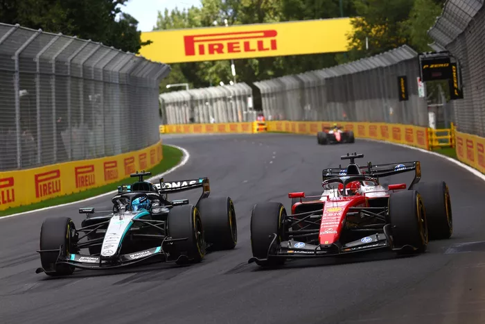 Charles Leclerc, Ferrari, George Russell, Mercedes