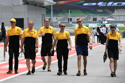 Sergey Sirotkin, pilote d'essais Renault Sport F1 Team lors de la reconnaissance de piste