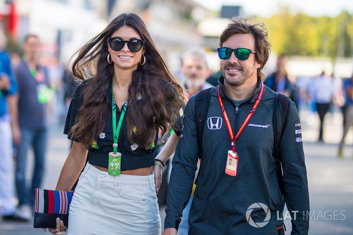 Fernando Alonso, McLaren y su novia Linda Morselli