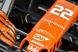Le nez de la McLaren MCL32 de Jenson Button