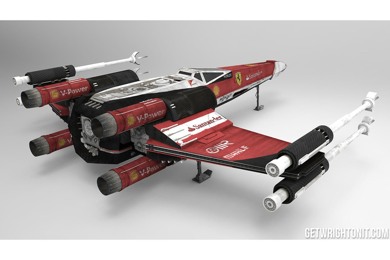 X-Wing in Ferrari-design
