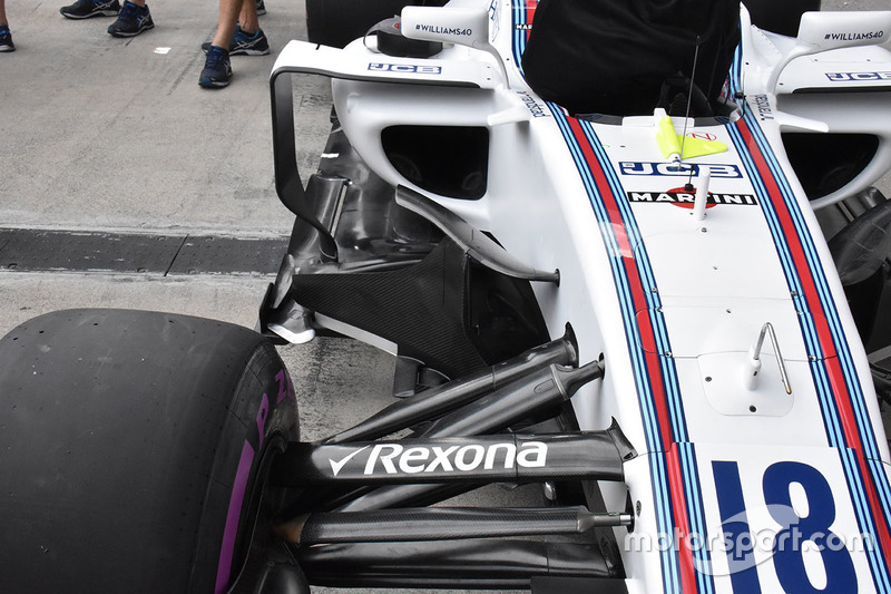 Williams FW40 sidepod detail