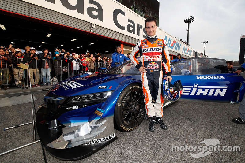 Dani Pedrosa en el auto Honda NSX Concept-GT