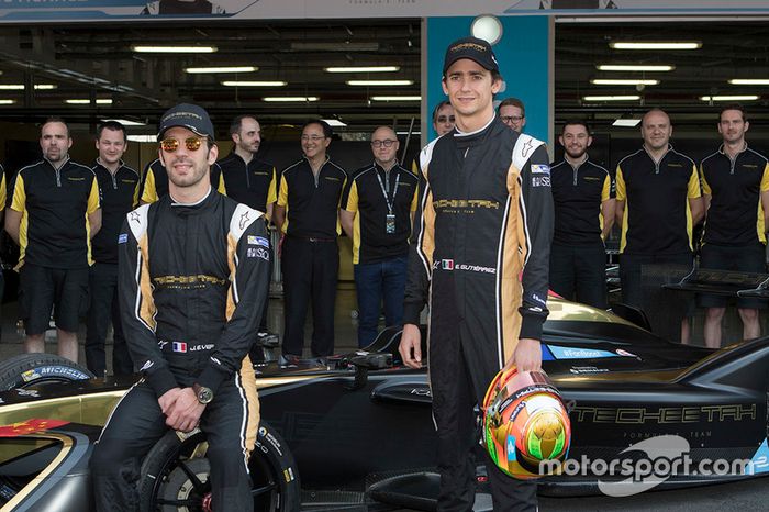 Foto de grupo Techeetah team, Jean-Eric Vergne y Esteban Gutiérrez