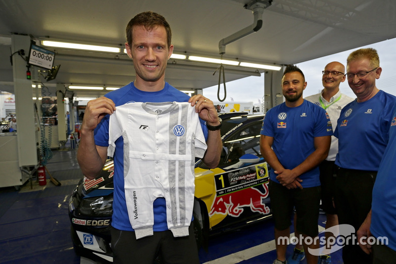 Team congratulates Sébastien Ogier, Volkswagen Motorsport to the birth of his son Tim