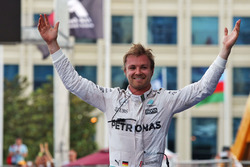 Race winner Nico Rosberg, Mercedes AMG F1 celebrates in parc ferme